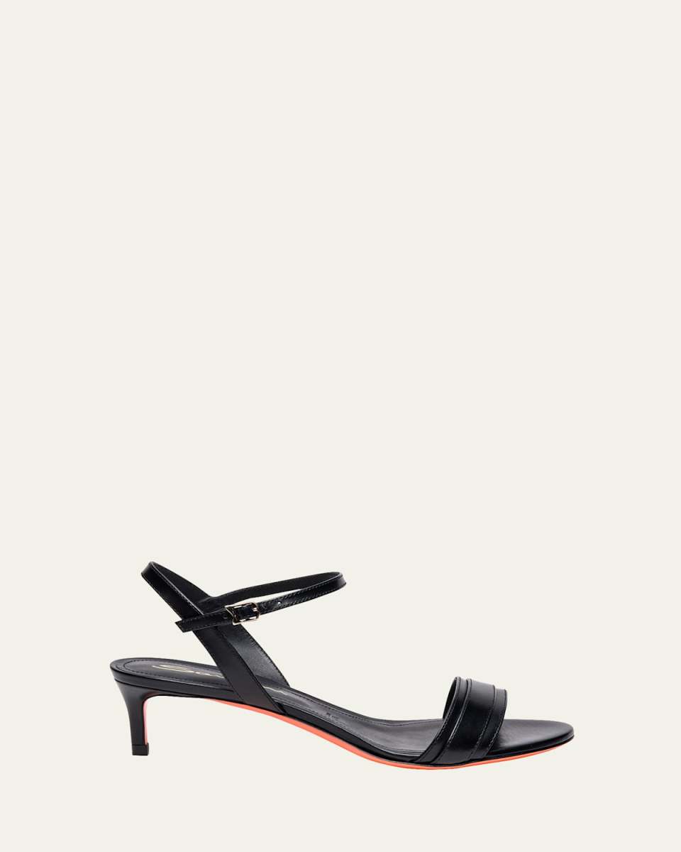 Sirolo Leather Ankle-Strap Sandals